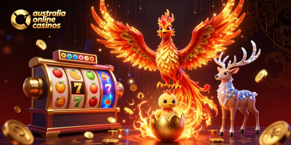 Experience the thrill of australia online casinos with vibrant slot machines and legendary characters in a magical setting.