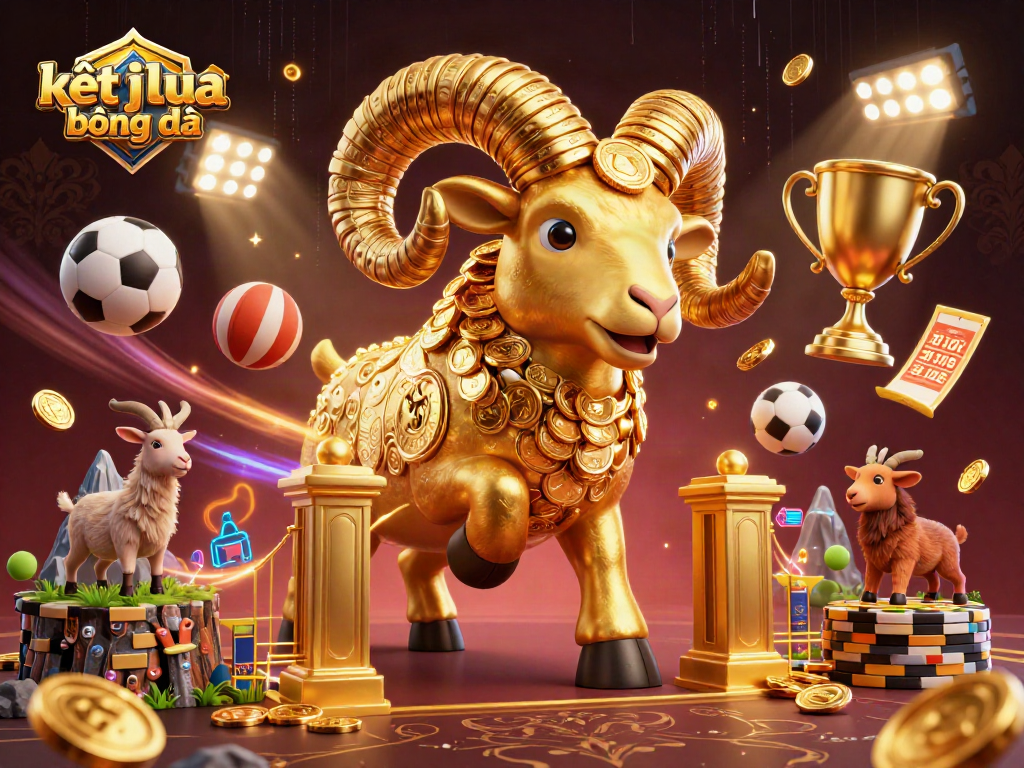 Experience kết quả bóng đá with our vibrant casino-themed illustration featuring dynamic sports elements.