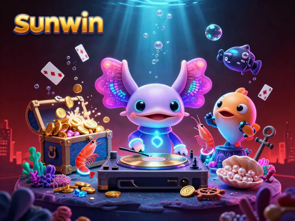 Play at sunwin for thrilling underwater gaming with vibrant characters and game elements.