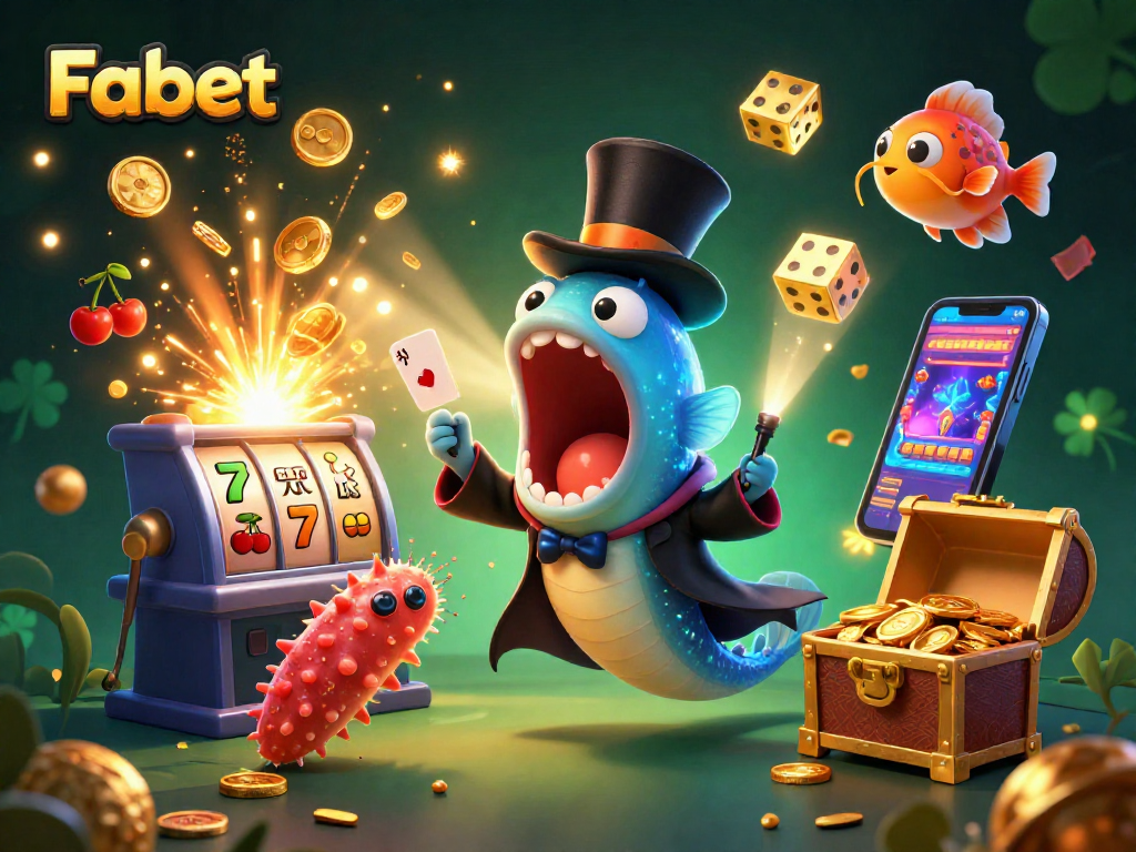 Experience Fabet where winnings soar, featuring enchanting sea creatures in a magical gaming scene.
