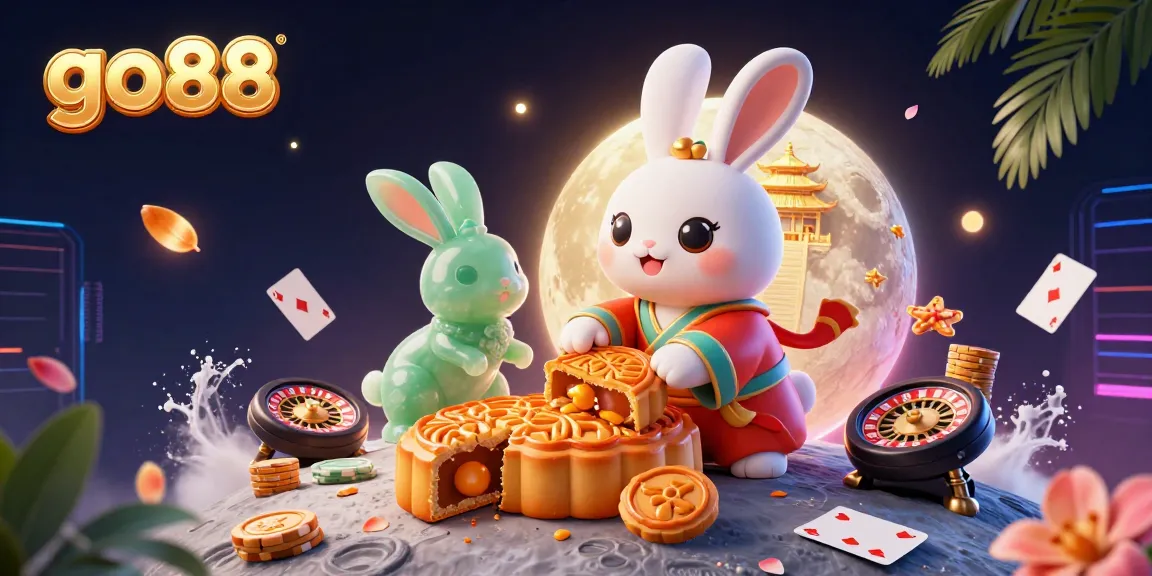 Join the moon rabbit at go88 for poker chips and thrilling casino excitement under the stars.