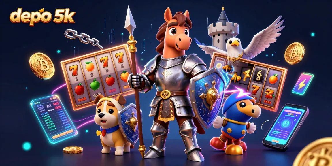 Spin the reels with depo 5k while knights and creatures add excitement to your game!